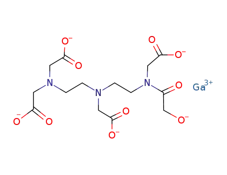 Ga(diethylenetriaminepentaacetate)(2-)