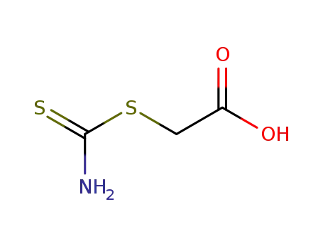 Molecular Structure of 29596-83-6 (Acetic acid, [(aminothioxomethyl)thio]-)