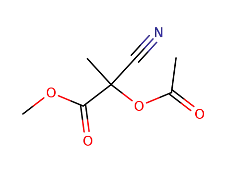 2-acetoxy-2-cyano-propionic acid methyl ester