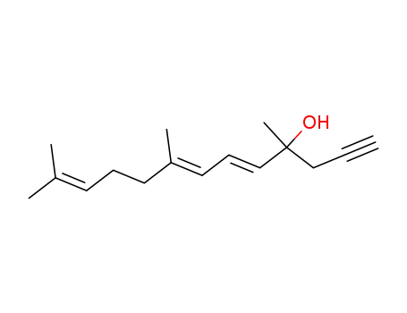 (5E,7E)-4,8,12-trimethyl-trideca-5,7,11-trien-1-yn-4-ol