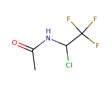 Molecular Structure of 6776-46-1 (Acetamide, N-(1-chloro-2,2,2-trifluoroethyl)-)