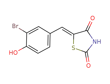 (5-(3-bromo-4-hydroxybenzylidene)thiazolidine-2,4-dione)