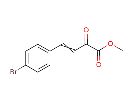 Molecular Structure of 104093-34-7 (3-Butenoic acid, 4-(4-bromophenyl)-2-oxo-, methyl ester)