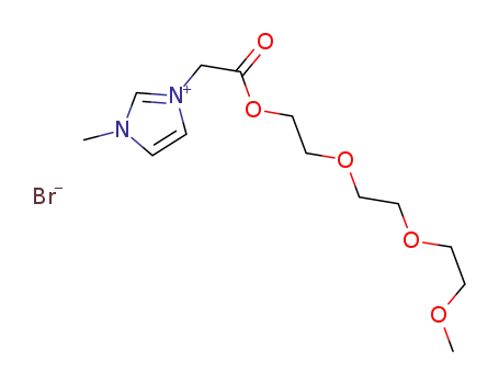 3-methyl-1-(methoxyethoxyethoxyethoxycarbonylmethyl)imidazolium bromide
