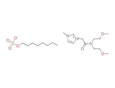 3-methyl-1-([bis-1-methoxyethyl]carbamylmethyl)imidazolium octylsulfate