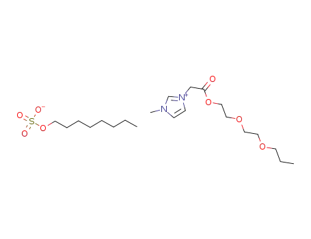 3-methyl-1-(propoxyethoxyethoxycarbonylmethyl)imidazolium octylsulfate