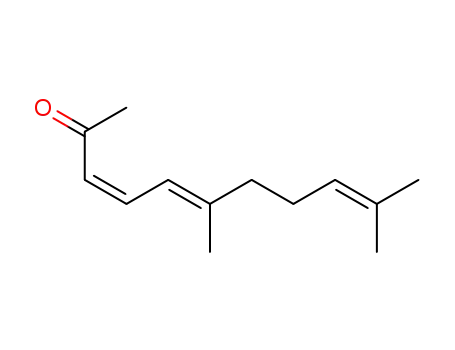 Molecular Structure of 41759-91-5 (3,5,9-Undecatrien-2-one, 6,10-dimethyl-, (Z,E)-)