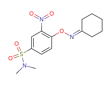 Benzenesulfonamide,
4-[(cyclohexylideneamino)oxy]-N,N-dimethyl-3-nitro-