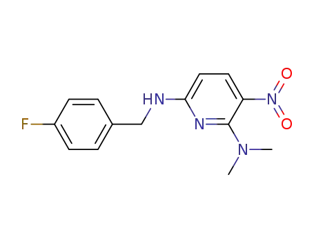 2-dimethylamino-6-(4-fluorobenzylamino)-3-nitropyridine