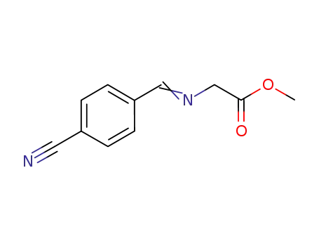 (4-cyanobenzylideneamino)acetic acid methyl ester
