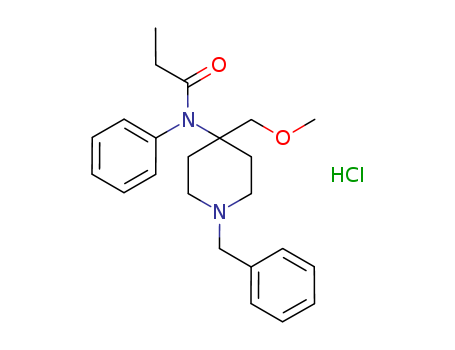 Propanamide,N-[4-(methoxymethyl)-1-(phenylmethyl)-4-piperidinyl]-N-phenyl-, hydrochloride(1:1)