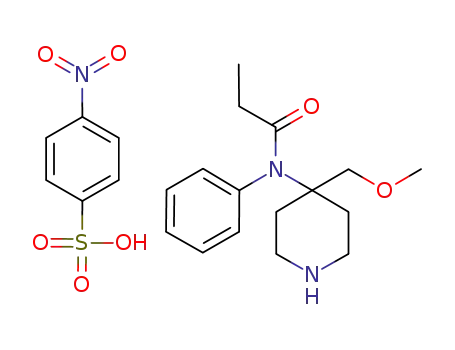 4-[(1-oxopropyl)phenylamino]-4-methoxymethyl piperidine nosylate