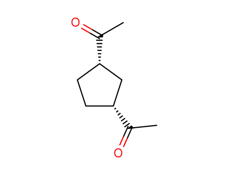 Molecular Structure of 61764-97-4 (Ethanone, 1,1'-(1,3-cyclopentanediyl)bis-, cis-)