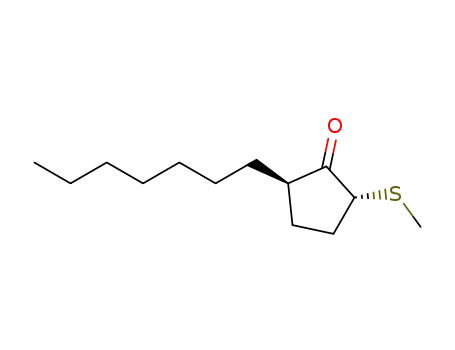(2RS,5RS)-2-heptyl-5-(methylthio)cyclopentanone
