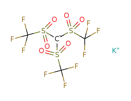 Molecular Structure of 114395-69-6 (Potassium tris(trifluoromethanesulfonyl)methide)