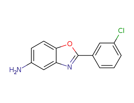Molecular Structure of 54995-52-7 (2-(3-CHLORO-PHENYL)-BENZOOXAZOL-5-YLAMINE)