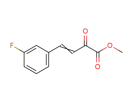 Molecular Structure of 105507-76-4 (3-Butenoic acid, 4-(3-fluorophenyl)-2-oxo-, methyl ester)