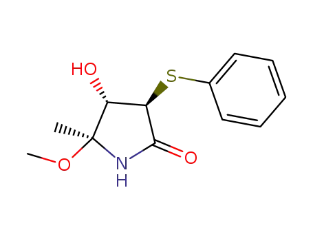 (+/-)-(3R*,4S*,5S*)-4-hydroxy-5-methoxy-5-methyl-3-phenylsulfanyl-2-pyrrolidinone
