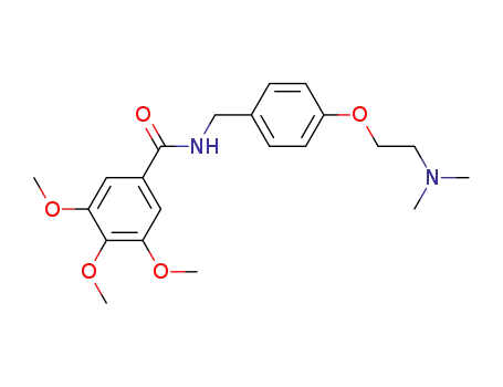 Molecular Structure of 138-56-7 (Benzamide,N-[[4-[2-(dimethylamino)ethoxy]phenyl]methyl]-3,4,5-trimethoxy-)