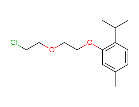 Benzene,2-[2-(2-chloroethoxy)ethoxy]-4-methyl-1-(1-methylethyl)- cas  2287-33-4