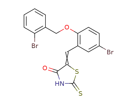 5-[[5-bromo-2-[(2-bromophenyl)methoxy]phenyl]methylene]-2-thioxo-4-thiazolidinone