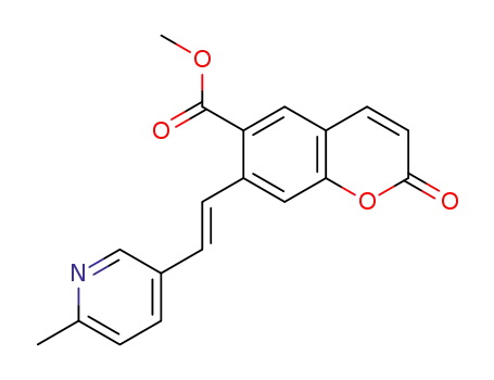 (E)-6-(methoxycarbonyl)-7-[2-(6-methylpyridin-3-yl)vinyl]-2Н-chromen-2-one