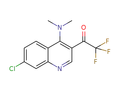 1-[7-chloro-4-(dimethylamino)quinolin-3-yl]-2,2,2-trifluoroethan-1-one