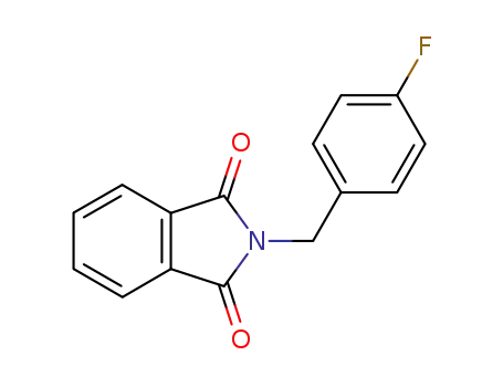 Molecular Structure of 318-49-0 (1H-Isoindole-1,3(2H)-dione, 2-[(4-fluorophenyl)methyl]-)