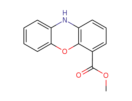 Molecular Structure of 100725-72-2 (10H-Phenoxazine-4-carboxylic acid, methyl ester)