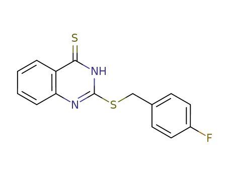 2-(4-fluoro-benzylsulfanyl)-3H-quinazolin-4-thione