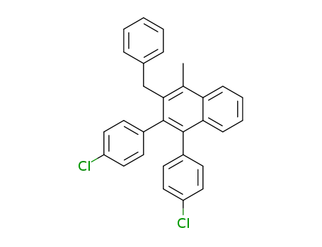 2-benzyl-3,4-bis(4-chlorophenyl)-1-methylnaphthalene
