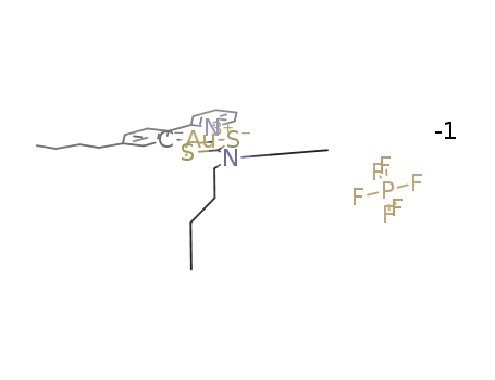 [AuIII(2-(4-n-butylphenyl)pyridine)(di-n-butyldithiocarbamate)]PF6