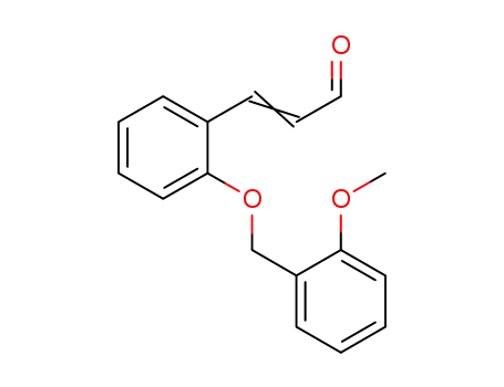Molecular Structure of 837387-04-9 (2-Propenal, 3-[2-[(2-methoxyphenyl)methoxy]phenyl]-)