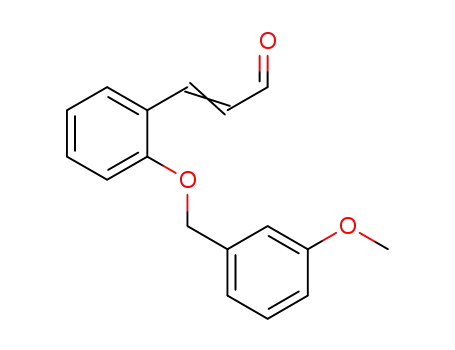 Molecular Structure of 837387-05-0 (2-Propenal, 3-[2-[(3-methoxyphenyl)methoxy]phenyl]-)