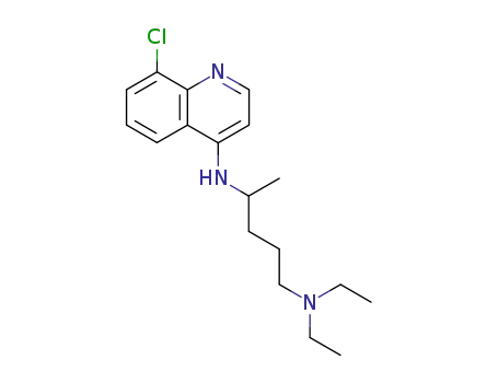Molecular Structure of 32668-65-8 (1,4-Pentanediamine,N4-(8-chloro-4- quinolinyl)-N1,N1-diethyl- )