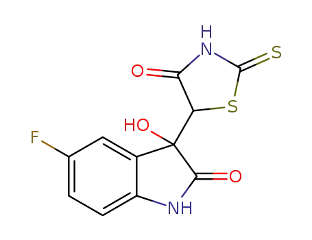 5-(5-Fluoro-3-hydroxy-2-oxoindolin-3- yl)-2-thioxothiazolidin-4-one