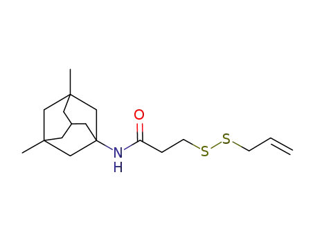 3-(prop-2-en-1-yldisulfanyl)-N-((1r,3R,5S,7r)-3,5-dimethyladamantan-1-yl)propanamide
