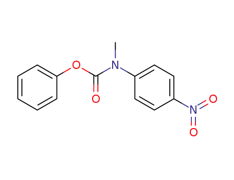 Molecular Structure of 50882-34-3 (Carbamic acid, methyl(4-nitrophenyl)-, phenyl ester)