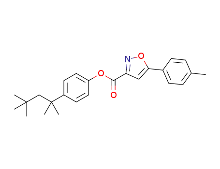 4-(2,4,4-trimethylpentan-2-yl)phenyl 5-(4-methylphenyl)-1,2-oxazole-3-carboxylate