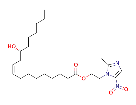 2-(2-methyl-5-nitro-1H-imidazol-1-yl)ethyl 12-hydroxyoctadec-9-enoate