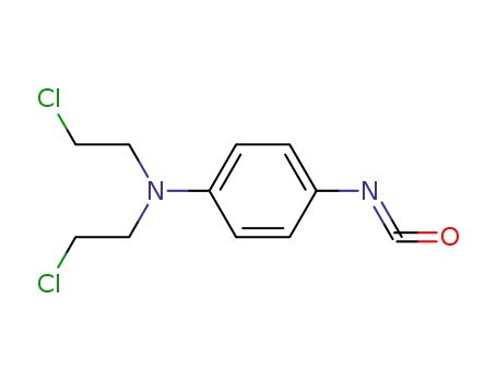 Molecular Structure of 82484-59-1 (Benzenamine, N,N-bis(2-chloroethyl)-4-isocyanato-)