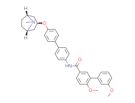 3',6-dimethoxy-N-(4'-(((1R,3s,5S)-8-methyl-8-azabicyclo[3.2.1]octan-3-yl)oxy)-[1,1'-biphenyl]-4-yl)-[1,1'-biphenyl]-3-carboxamide