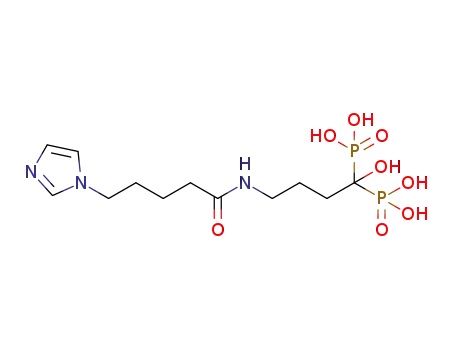 [1-hydroxy-4-(5-imidazol-1-ylpentanoylamino)-1-phosphonobutyl]phosphonic acid