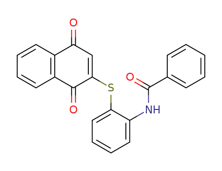 2-[2-benzamido(phenylthio)]-1,4-naphthoquinone