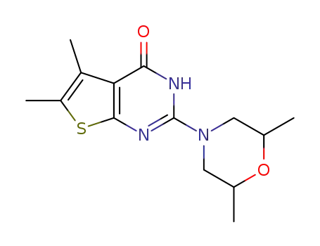 2-(2,6-dimethylmorpholin-4-yl)-5,6-dimethylthieno[2,3-d]pyrimidin-4(3H)-one