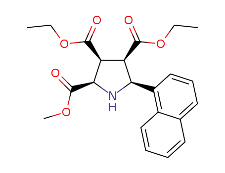 3,4-diethyl 2-methyl 5-(naphthalen-1-yl)pyrrolidine-2,3,4-tricarboxylate
