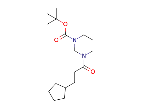 tert-butyl 3-(3-cyclopentylpropanoyl)tetrahydropyrimidine-1(2H)-carboxylate