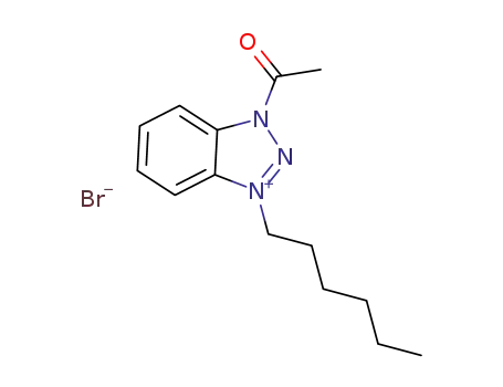 1-acetyl-3-hexylbenzotriazolium bromide