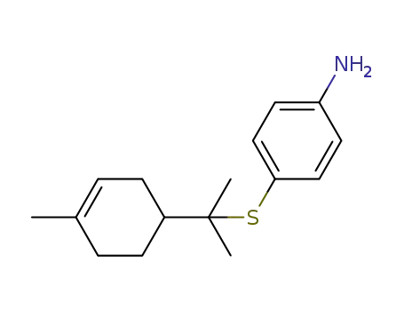 4-((2-(4-methylcyclohex-3-en-1-yl)propan-2-yl)thio)aniline