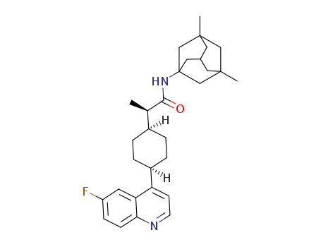 (cis)-(2R)-N-(3,5-dimethyladamantan-1-yl)-2-(4-(6-fluoroquinolin-4-yl)cyclohexyl)propanamide